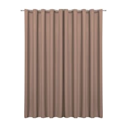 Cortina Blackout de Tecido Avelã 3,00m x 2,70m 75% de Corta Luz - Ideal para Varão Simples de 2 Metros