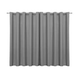 Cortina Blackout de Tecido Cinza 2,70m x 1,80m 95% de Corta Luz - Ideal para Varão Simples de 2 Metros
