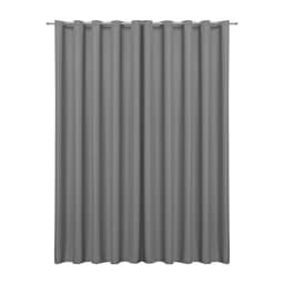 Cortina Blackout de Tecido Cinza 3,00m x 2,70m 95% de Corta Luz - Ideal para Varão Simples de 2 Metros