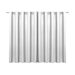 Cortina Blackout em Tecido Branca 2,70m x 1,80m 75% de Corta Luz - Ideal para Varão Simples de 2 Metros