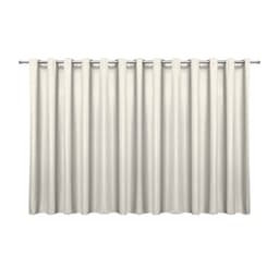 Cortina Blackout em Tecido Palha 6,00m x 2,70m 75% de Corta Luz - Ideal para Varão Simples de 4 Metros