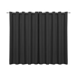 Cortina Blackout em Tecido Preta 2,70m x 1,80m 75% de Corta Luz - Ideal para Varão Simples de 2 Metros