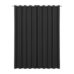 Cortina Blackout em Tecido Preta 3,00m x 2,70m 75% de Corta Luz - Ideal para Varão Simples de 2 Metros