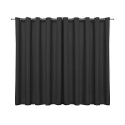 Cortina Blackout em Tecido Preta 4,00m x 2,70m 75% de Corta Luz - Ideal para Varão Simples de 3 Metros