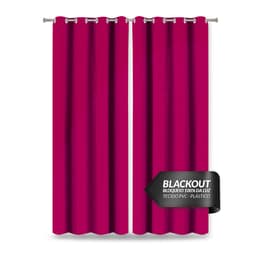 Cortina Blecaute Corta Luz 100% Pink de PVC 2,80m x 2,80m ideal para Varão Simples de 2 metros