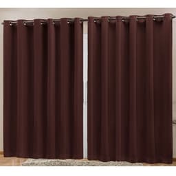 Cortina Blecaute Tecido Tabaco 4,00m x 2,70m Corta Luz 80% ideal para Varão Simples de 3 metros