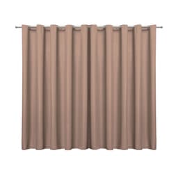 Cortina Blecaute de Tecido Avelã 4,00m x 2,70m 95% de Corta Luz - Ideal para Varão Simples de 3 Metros