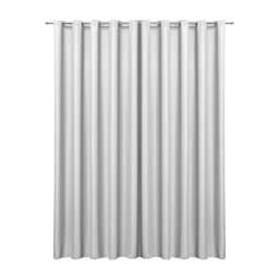 Cortina Blecaute de Tecido Branca 3,00m x 2,70m 95% de Corta Luz - Ideal para Varão Simples de 2 Metros