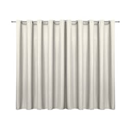 Cortina Blecaute de Tecido Palha 2,70m x 1,80m 95% de Corta Luz - Ideal para Varão Simples de 2 Metros