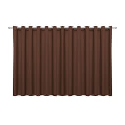 Cortina Blecaute de Tecido Tabaco 5,00m x 2,70m 95% de Corta Luz - Ideal para Varão Simples de 4 Metros