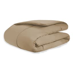 Edredom Queen Size Dupla Face Toque Macio 100% Algodão Percal 200 Fios Cáqui