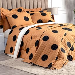 Edredom Solteiro Estampado Terracota 2,50m x 1,60m 160 Fios