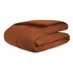Edredom Solteiro Terracota Dupla Face 100% Algodão Toque Macio Percal 200 Fios