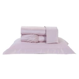 Jogo de Lençol Casal Padrão Rosa 400 Fios Egípcio 100% Algodão 4 Peças