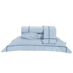 Jogo de Lençol King Cinza 400 Fios Micro Percal 4 Peças 2,80m x 2,60m