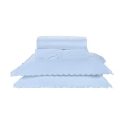 Jogo de Lençol Queen Size Branco 400 Fios Egípcio 100% Algodão 4 Peças 2,60m x 2,40m