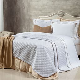 Kit Cobre Leito Solteiro Branco 400 Fios Egípcio 100% Algodão 2 Peças