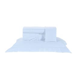 Roupa de Cama Queen Size Branco 400 Fios Egípcio 100% Algodão 4 Peças