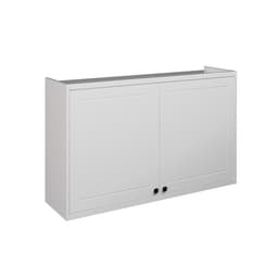 Armário Aéreo Évora 2 Portas Branco Ártico 120 cm