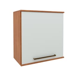 Armário Aéreo Evolution 1 Porta Freijó e Off White 61 cm