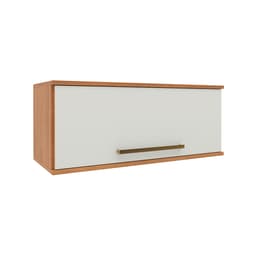 Armário Aéreo Evolution 1 Porta Freijó e Off White 80 cm