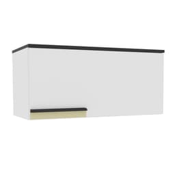 Armário Aéreo Manhattan 1 Porta Branco Ártico 80 cm