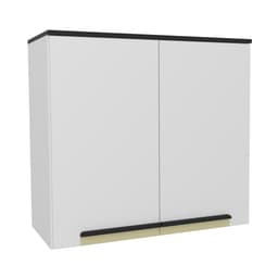 Armário Aéreo Manhattan 2 Portas Branco Ártico 80 cm