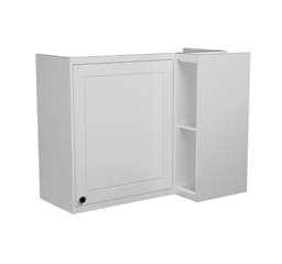 Armário Aéreo de Canto Évora 1 Porta Branco Ártico