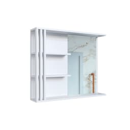 Armário de Banheiro Estela com Espelho Branco