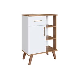 Armário para Café 1 Porta Branco e Mel