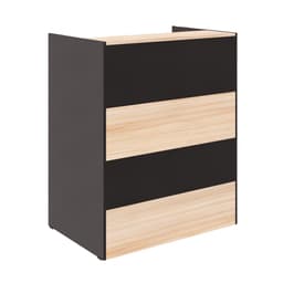 Balcão Recepção Calvi e Preto 90 cm