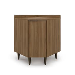 Balcão de Canto com Tampo Paris 1 Porta Nogal