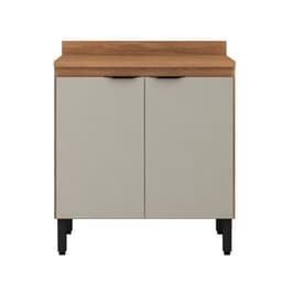 Balcão de Cozinha Firenze 2 Portas Amêndola e Nude