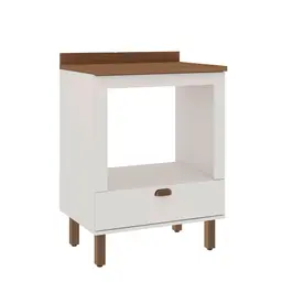 Balcão para Forno Iluminata 1 Gaveta Branco