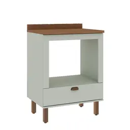 Balcão para Forno Iluminata 1 Gaveta Verde Mint