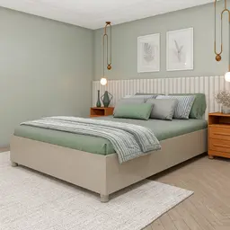 Base para Cama Box Casal Mônaco Off White