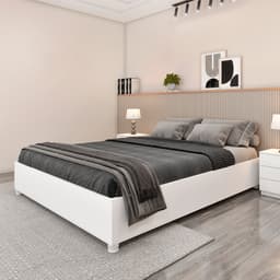 Base para Cama Box Queen Mônaco (35x164x203 cm) Neve