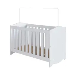 Berço 3 em 1 com Colchão Espuma D18 (10x60x130) Encanto Branco