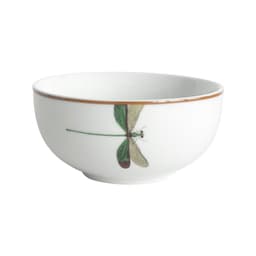 Bowl Pequenos Voadores Libélula Branco e Verde