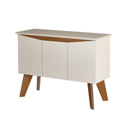 Buffet Oásis 3 Portas Off White e Cinamomo