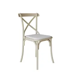 Cadeira de Cozinha Katrina Off White e Branca