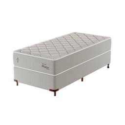 Cama Box com Colchão Solteirão Master Hotel Molejo Superlastic (67x108x198) Bege