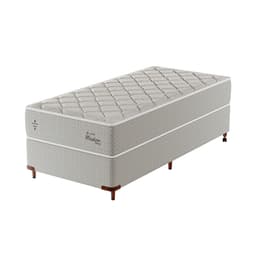 Cama Box com Colchão Solteiro Master Hotel Molejo Superlastic (67x88x188) Bege