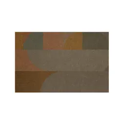 Capacho Affection Decor Abstrato Cinza e Bege