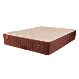 Colchão Casal Diamante Mola Ensacada (30x138x188) Bege e Marrom