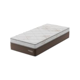 Colchão Solteirão Londres Molas Ensacadas (26x108x198) Marrom e Branco