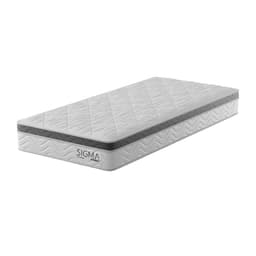 Colchão Solteirão Sigma Misto (22x96x203) Branco e Cinza