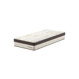 Colchão Solteiro Diamond Euro Molas Ensacadas (26x88x188) Bege e Marrom