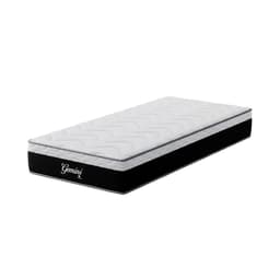 Colchão Solteiro Gemini Molas Ensacadas (26x78x188) Grafite e Branco