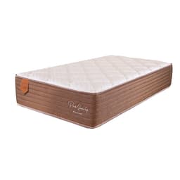 Colchão Solteiro Pro Quality C Mola Ensacada (32x88x188) Marrom e Bege